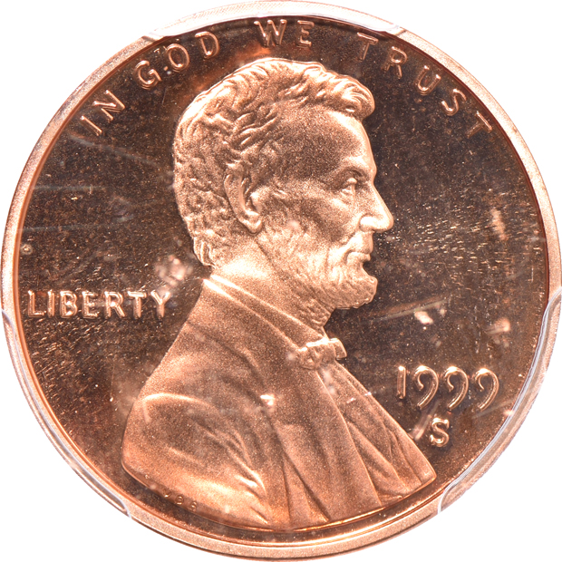 Six certified Lincoln Memorial cent varieties