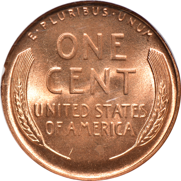 Four Lincoln cents certified MS-67 RD by NGC