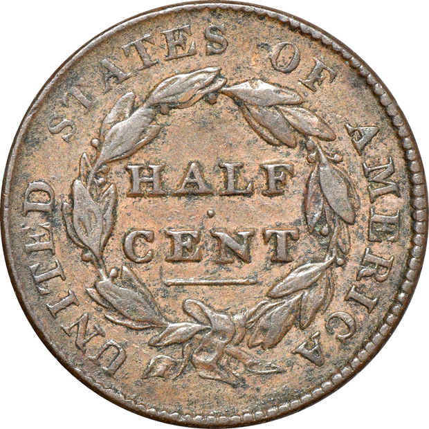 Seven half-cents