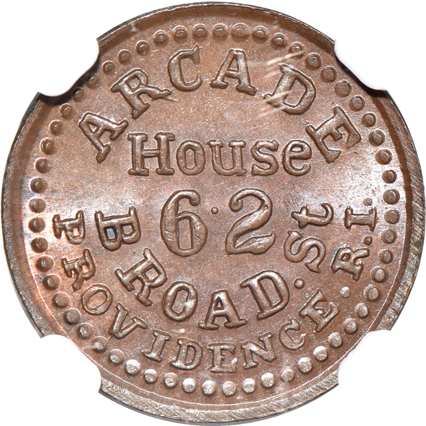 Four Civil War tokens