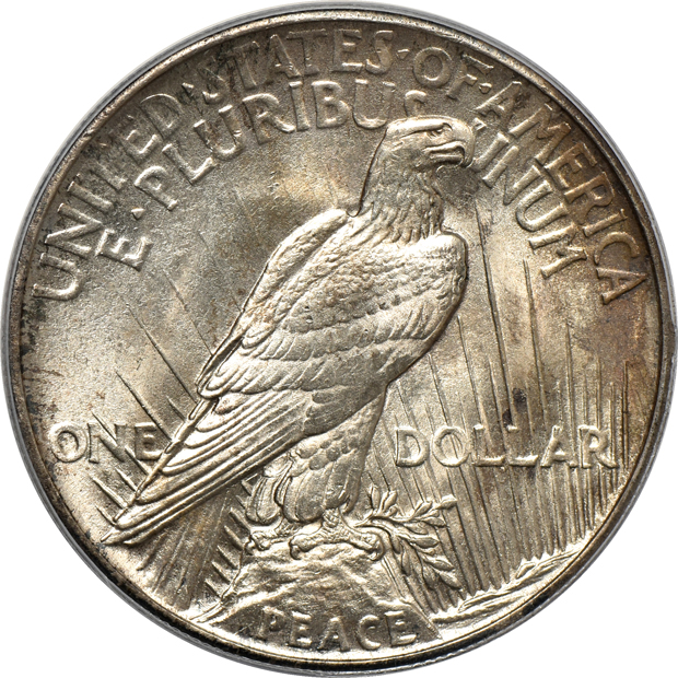 1921 Peace, High Relief PCGS MS-64