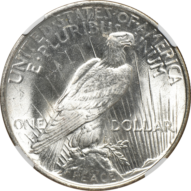 1922 MS-66 CAC, 1923-S MS-64+, and a 1924 MS-66+, all NGC