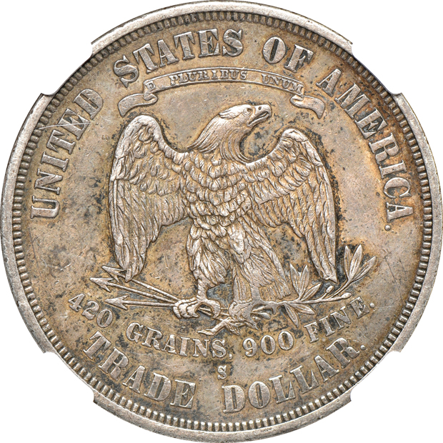1876-S Trade NGC AU-55