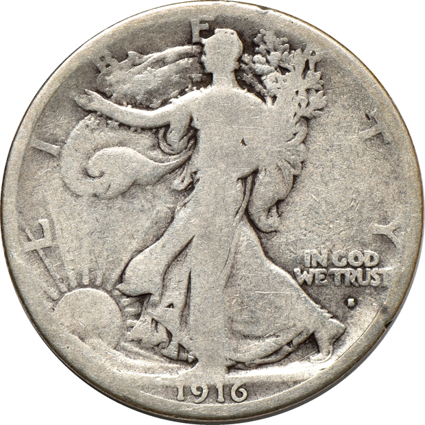 Thirteen silver type coins