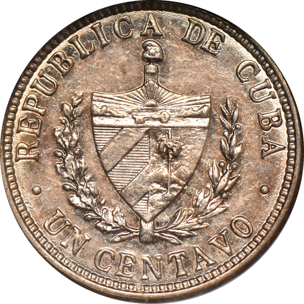 Cuba - 1916 1 centavo - NGC PR-61