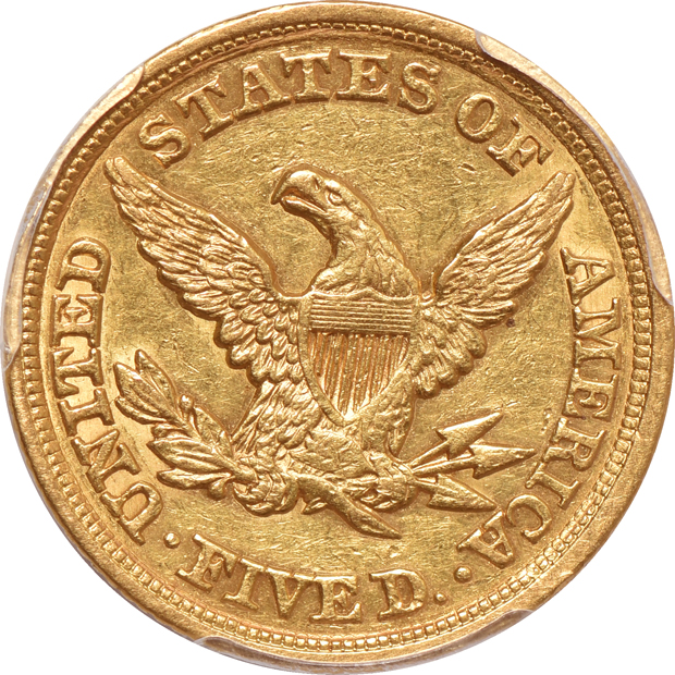 1849 Repunched Date PCGS AU details/cleaned