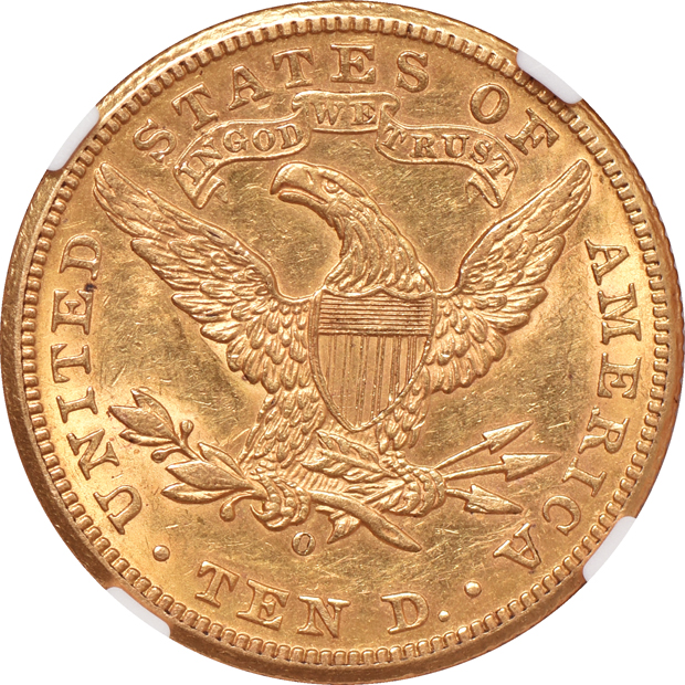 1895-O AU-58, and a 1903-O AU-55, both NGC
