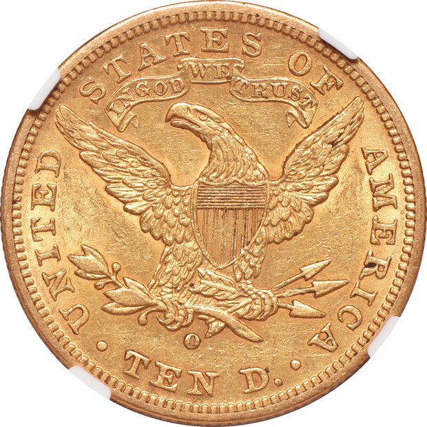1895-O AU-58, and a 1903-O AU-55, both NGC