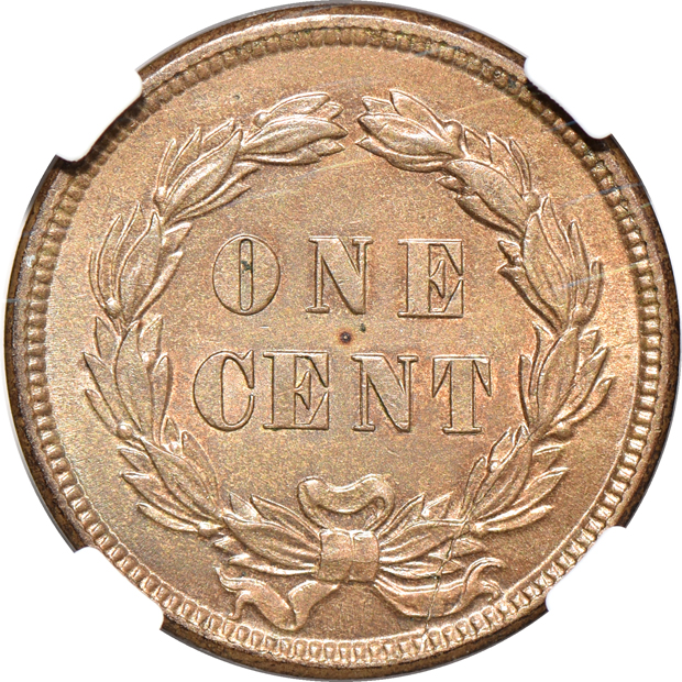 Four NGC certified Uncirculated small cents