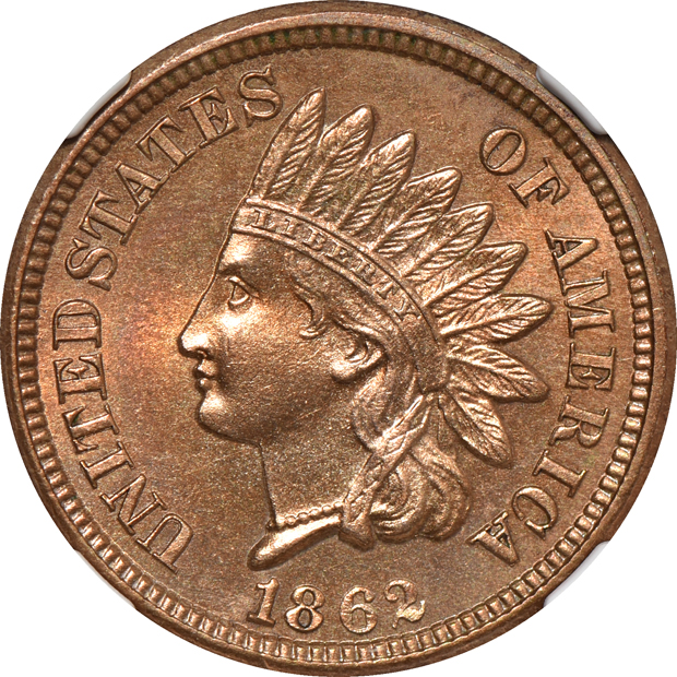 Four NGC certified Uncirculated small cents