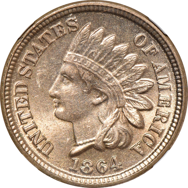Four NGC certified Uncirculated small cents