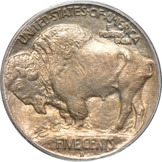 Four Buffalo nickels certified MS-64 by PCGS