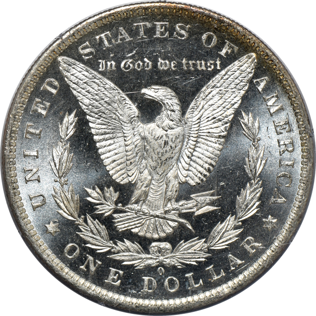 1884-O MS-64DMPL, 1899 MS-64PL, and an 1899 MS-64, all PCGS (rattler)
