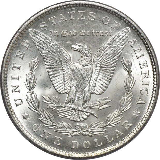 1884-O MS-64DMPL, 1899 MS-64PL, and an 1899 MS-64, all PCGS (rattler)