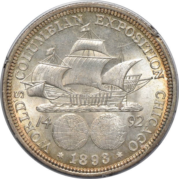 Five silver commemorative half-dollars, all PCGS (rattler)