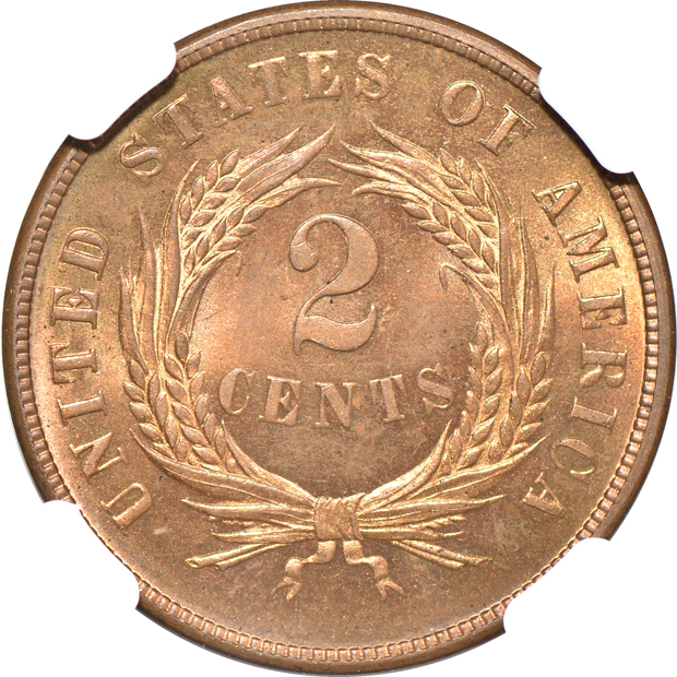 1873 Open 3 NGC PR-66 RB