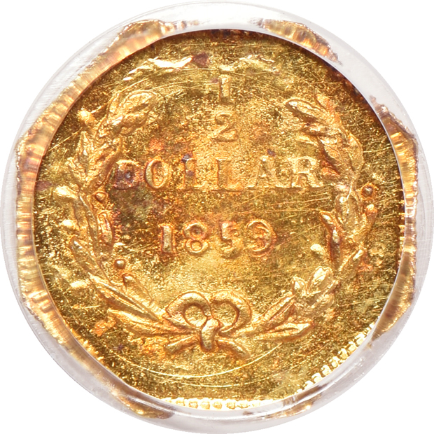 1859 50c BG- 902, and an 1873 25c BG-817, both PCGS MS-64 