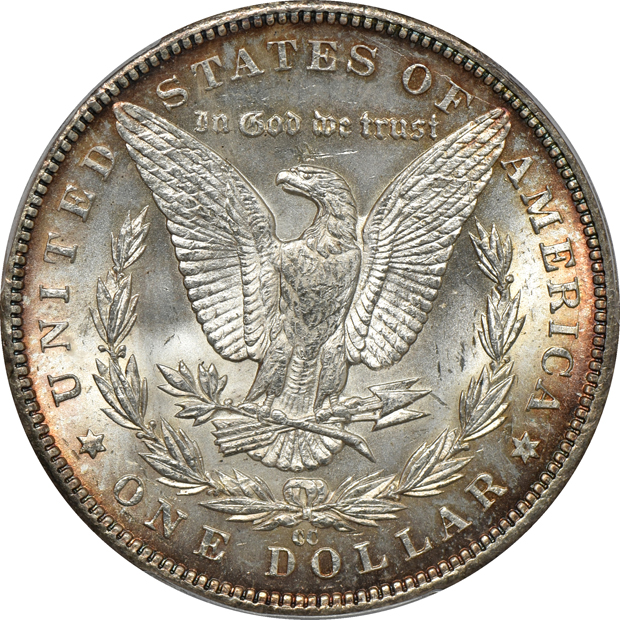 1880-CC MS-62, and an 1891-CC MS-63 CAC, both PCGS
