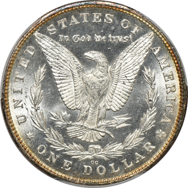1880-CC MS-62, and an 1891-CC MS-63 CAC, both PCGS