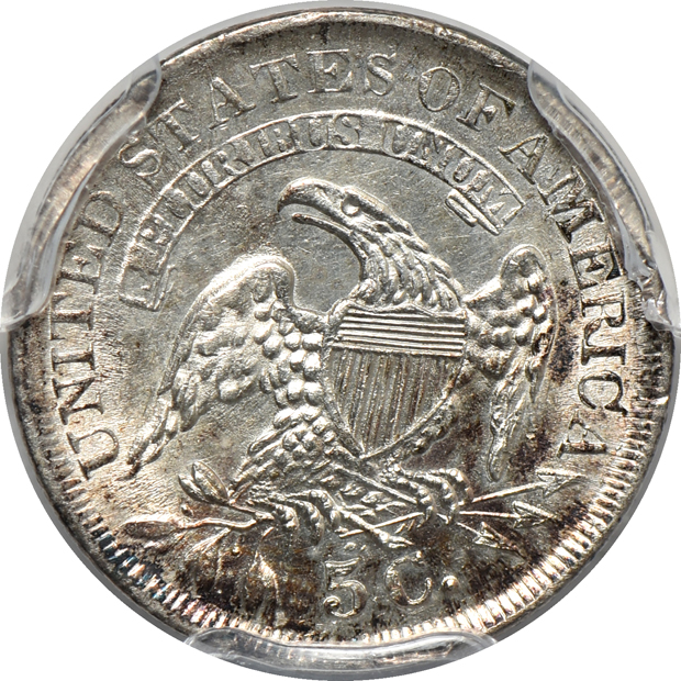 Five US type coins certified by PCGS