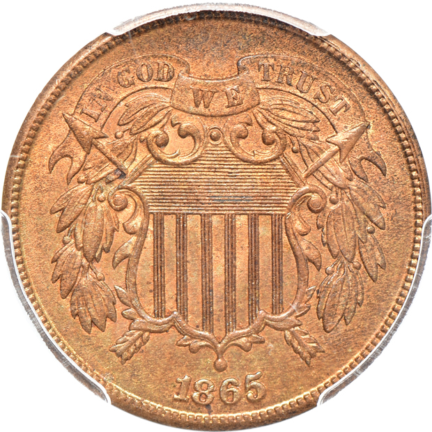 Five US type coins certified by PCGS