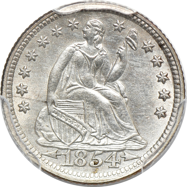 Five US type coins certified by PCGS