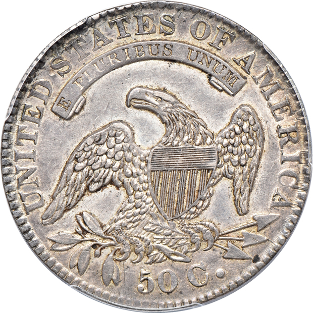1824 AU-53, and an 1831 AU-55, both PCGS