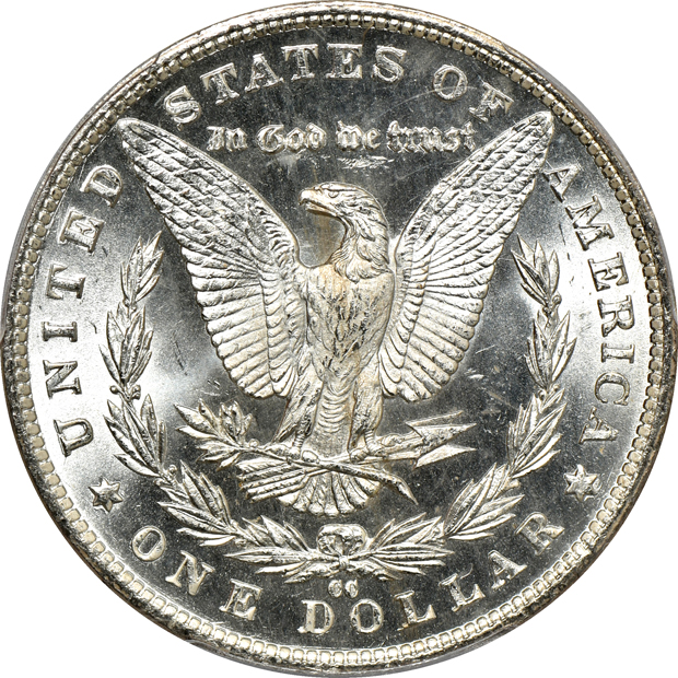 1882-CC MS-65, and an 1883-CC MS-65PL, both PCGS