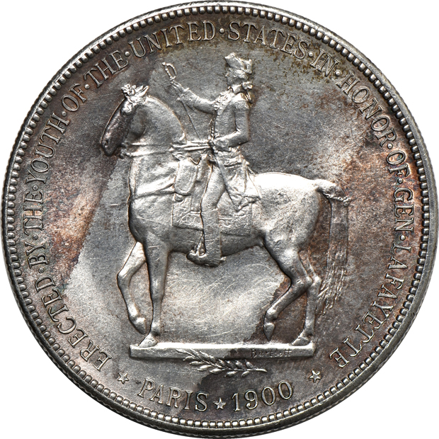 Three silver dollars and an half-dollar