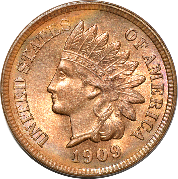 Eleven half-cents and six Indian Head cents