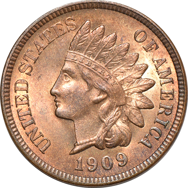 Eleven half-cents and six Indian Head cents