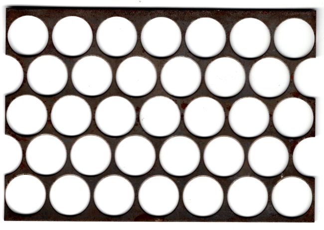 (1943) Steel cent planchet strip