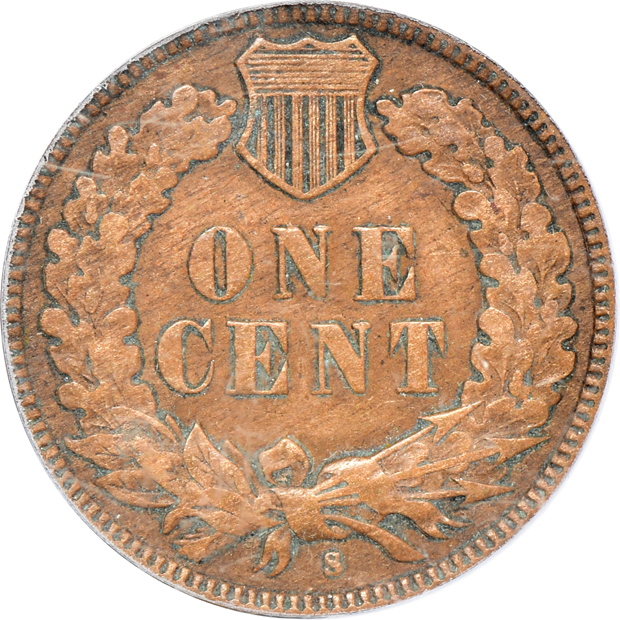 1909-S Indian cent VF-20, and a 1921-S Buffalo nickel VF-25, both PCGS
