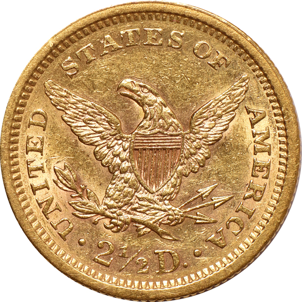 Four AU Liberty-Head quarter eagles