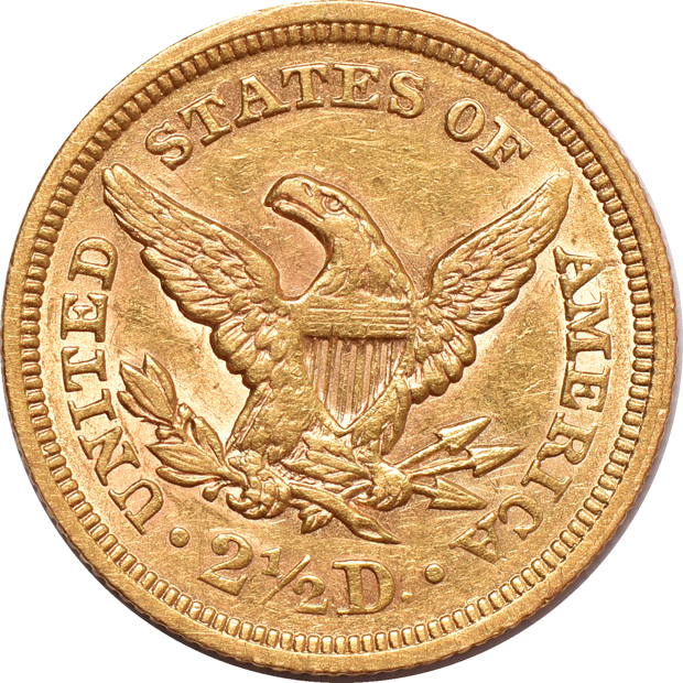 Four AU Liberty-Head quarter eagles