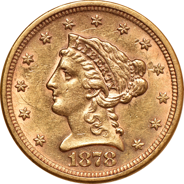Four AU Liberty-Head quarter eagles