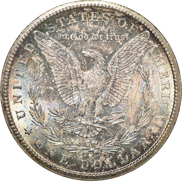 1879-S PCGS MS-66, 1884-O ANACS MS-65, and an 1887-S ANACS MS-63