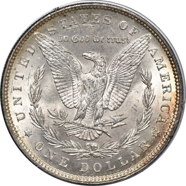 1878-CC NGC MS-64, and an 1899 PCGS MS-64 (rattler)