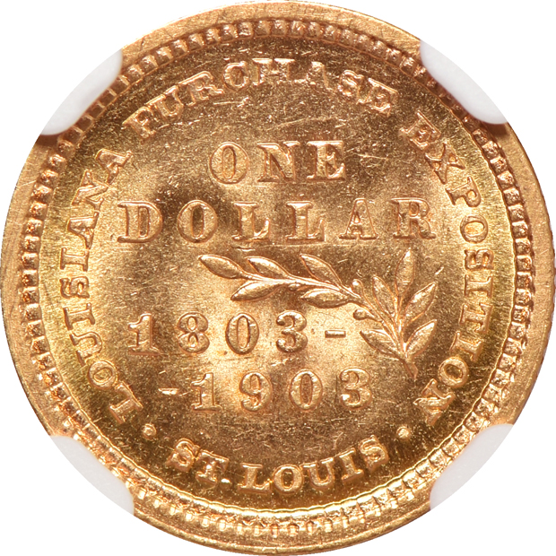 1903 Louisiana Purchase Jefferson NGC MS-63