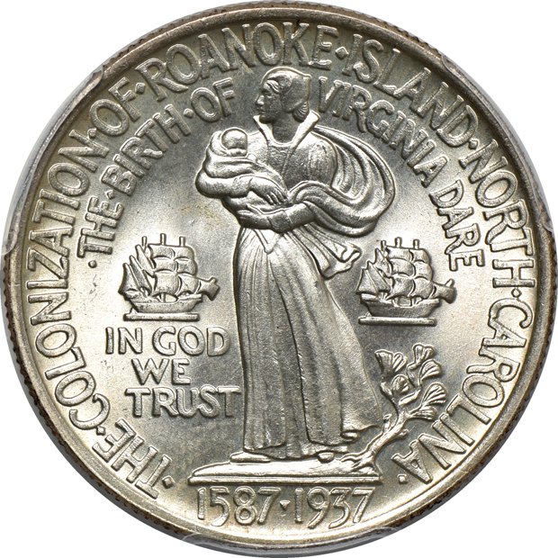 Four silver commemoratives certified by PCGS