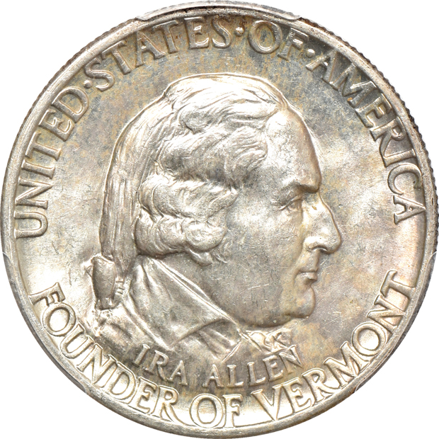 Four silver commemoratives certified by PCGS