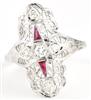 18K White Gold Vintage Ring