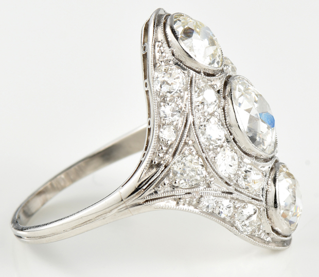 Platinum Art Deco Diamond Ring