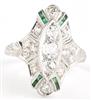 Platinum Art Deco Ring