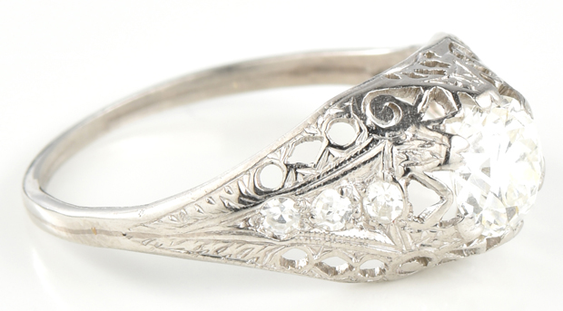 Platinum Vintage Ring