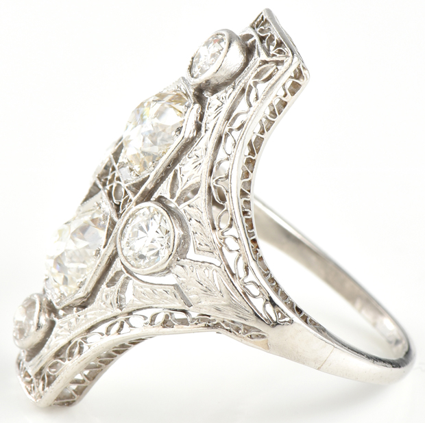 Platinum Vintage Ring