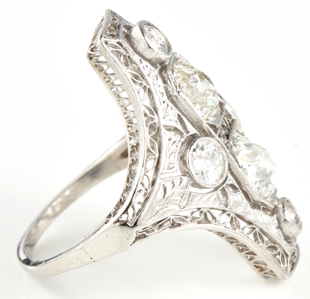 Platinum Vintage Ring