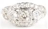 14K White Gold Vintage Ring