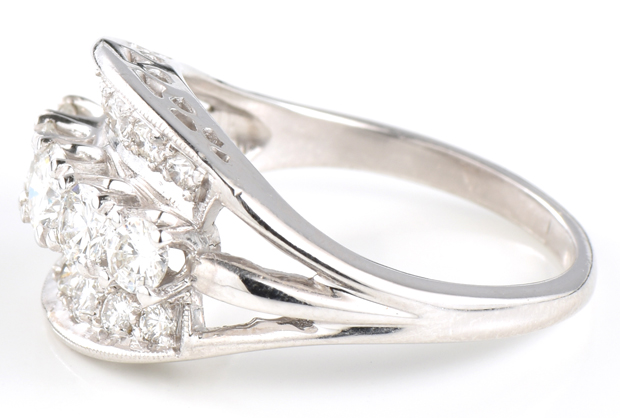 14K White Gold Diamond Ring