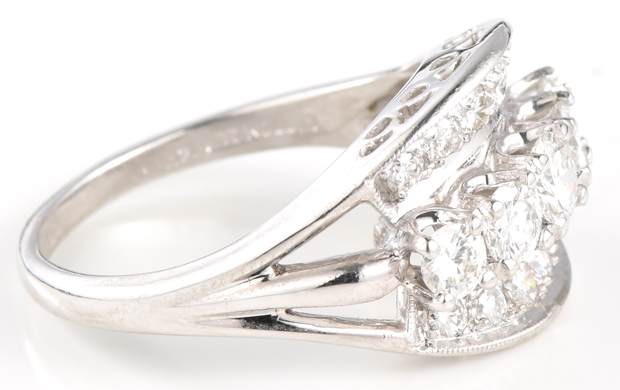 14K White Gold Diamond Ring